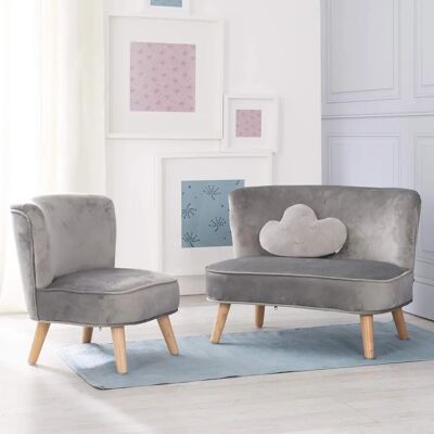 Ensemble de Mobilier Enfants ROBA Lil Sofa - Canapé, Fauteuil, Coussin Nuage Ensemble de Mobilier Enfants ROBA Lil Sofa - Canapé, Fauteuil, Coussin Nuage