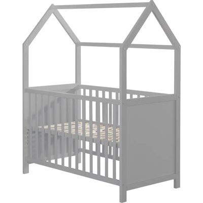 Lit bébé Roba - Réglable en hauteur 60x120cm Taupe Lit bébé Roba - Réglable en hauteur 60x120cm Taupe