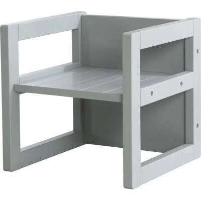 Sedia per bambini ROBA - Regolabile in altezza - Sgabello MDF grigio moderno - Mobili per bambini Sedia per bambini ROBA - Regolabile in altezza - Sgabello MDF grigio moderno - Mobili per bambini