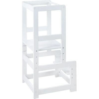 Roba Wit Montessori Kinder Stoepladder - Verstelbare Hoogte Roba Wit Montessori Kinder Stoepladder - Verstelbare Hoogte