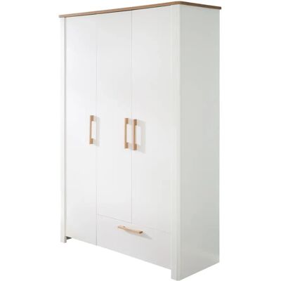Roba Kinderkleiderschrank »Ava« - Weiß/Artisan Eiche, 137x200x53 cm Roba Kinderkleiderschrank »Ava« - Weiß/Artisan Eiche, 137x200x53 cm