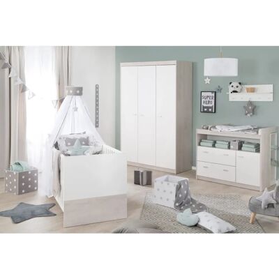 Ensemble de chambre bébé ROBA Julia - Lit convertible, Commode et Armoire - Publicité Ensemble de chambre bébé ROBA Julia - Lit convertible, Commode et Armoire - Publicité