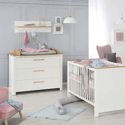 ROBA Ava Babyset - Umbaubares Kinderbett & Wickelkommode ROBA Ava Babyset - Umbaubares Kinderbett & Wickelkommode