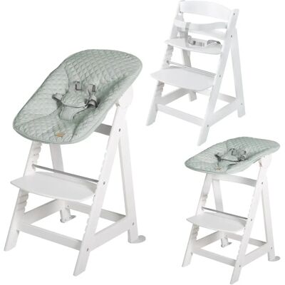 ROBA Baby High Chair - 2-in-1 Frosty Green, Model Born Up ROBA Baby High Chair - 2-in-1 Frosty Green, Model Born Up