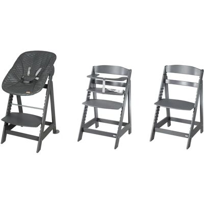 ROBA Chaise Haute Bébé - Anthracite, 45x80x54cm - Bébé ROBA Chaise Haute Bébé - Anthracite, 45x80x54cm - Bébé