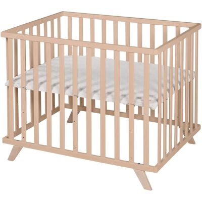 Roba Parc pour bébé - Réglable en hauteur en hêtre durable - Normes de sécurité Roba Parc pour bébé - Réglable en hauteur en hêtre durable - Normes de sécurité