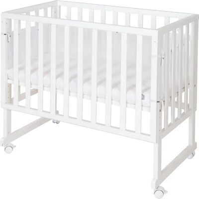 Roba Lit bébé - 90x45cm, Blanc, 3-en-1, réglable - Publicité Roba Lit bébé - 90x45cm, Blanc, 3-en-1, réglable - Publicité