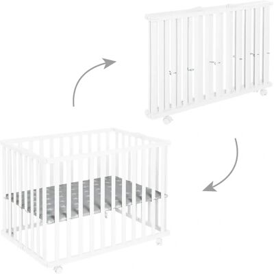 Roba Laufgitter - Klappbares Babybett mit Rädern Roba Laufgitter - Klappbares Babybett mit Rädern
