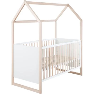 Roba Babybett - Umbaubar 3-fach höhenverstellbar - Weiß Roba Babybett - Umbaubar 3-fach höhenverstellbar - Weiß