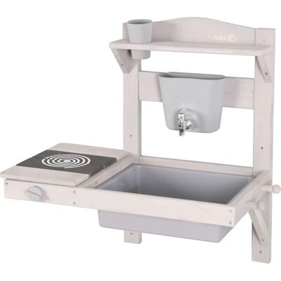 Roba Outdoor Play Kitchen - Wall-Mounted, Grey Roba Outdoor Play Kitchen - Wall-Mounted, Grey