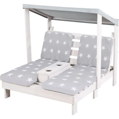 Banc de Jardin Double pour Enfants Roba - Little Stars, Tente UV - Publicité Banc de Jardin Double pour Enfants Roba - Little Stars, Tente UV - Publicité