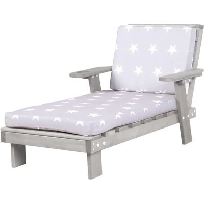 Chaise Longue Enfant Roba - 2 Coussins Déhoussables - Bois FSC - Résistant aux Intempéries - Publicité Chaise Longue Enfant Roba - 2 Coussins Déhoussables - Bois FSC - Résistant aux Intempéries - Publicité