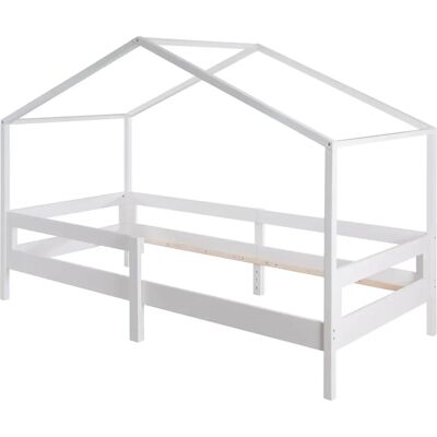 roba Kinderbett Weiß Holz - Hausbett Montessori - 90x200cm roba Kinderbett Weiß Holz - Hausbett Montessori - 90x200cm