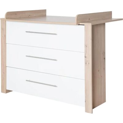 roba Malo Wickelkommode - Weiß mit Artisan-Eiche Dekor - 112x75,5x98cm roba Malo Wickelkommode - Weiß mit Artisan-Eiche Dekor - 112x75,5x98cm