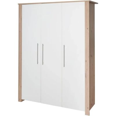 roba 3-türiger Kleiderschrank »Malo« - 135x52,5x190cm - weiß roba 3-türiger Kleiderschrank »Malo« - 135x52,5x190cm - weiß