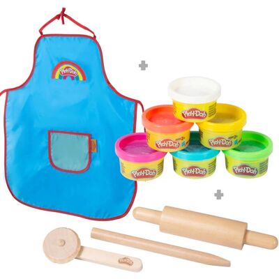 Roba 98156PD1-1 Jouet d'Artisanat - Ensemble de 6 Pâte à Modeler & Outils en Bois - Publicité Roba 98156PD1-1 Jouet d'Artisanat - Ensemble de 6 Pâte à Modeler & Outils en Bois - Publicité