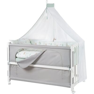 roba Babybett - Woodland Buddies, Höhenverstellbar, Weiß roba Babybett - Woodland Buddies, Höhenverstellbar, Weiß