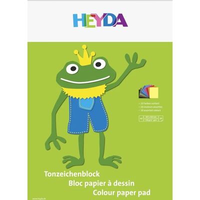 Heyda Bloc de Dessin A3 - 10 Feuilles, Couleurs Variées Heyda Bloc de Dessin A3 - 10 Feuilles, Couleurs Variées