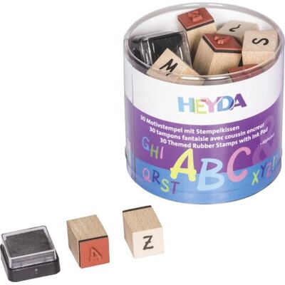Heyda 204888479 Jouet d'artisanat - Ensemble de tampons alphabet - Publicité Heyda 204888479 Jouet d'artisanat - Ensemble de tampons alphabet - Publicité