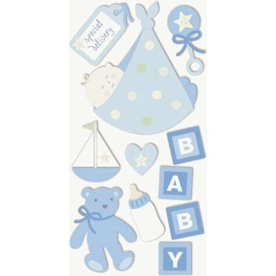 Heyda 203780629 Ensemble d'Autocollants Décoratifs - Thème Baby Boy Heyda 203780629 Ensemble d'Autocollants Décoratifs - Thème Baby Boy