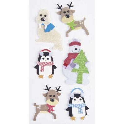 Heyda - 203780701 - Weihnachtstiere - 4-farbig - Sticker Heyda - 203780701 - Weihnachtstiere - 4-farbig - Sticker