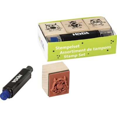 Heyda 204888696 Holz Monster Stempelset - Stempelset Heyda 204888696 Holz Monster Stempelset - Stempelset