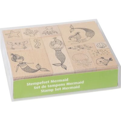 Heyda Meerjungfrau Stempel-Set - Bastelspielzeug Heyda Meerjungfrau Stempel-Set - Bastelspielzeug