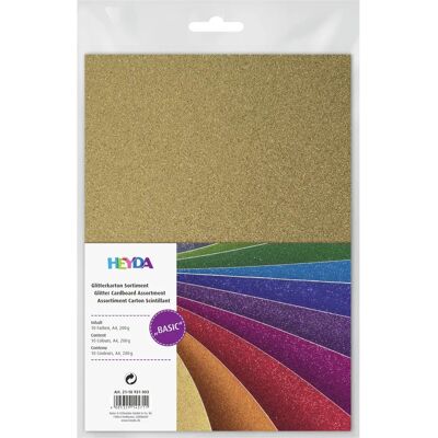 HEYDA Grundpapier - 10 Blatt, Mehrfarbig, A4 HEYDA Grundpapier - 10 Blatt, Mehrfarbig, A4