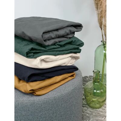 IRISETTE Vesuv Spannbettlaken - Baumwolle, Uni, 25cm, Standard IRISETTE Vesuv Spannbettlaken - Baumwolle, Uni, 25cm, Standard