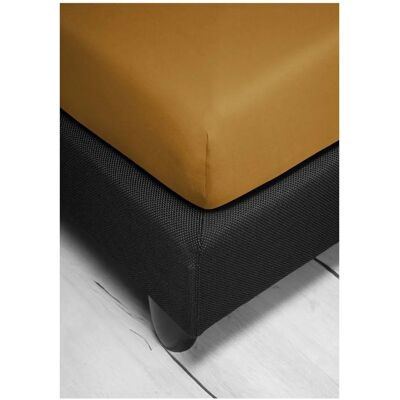 IRISETTE Vesuv Hoeslaken - Katoen, 25cm, Goud - Beddengoed IRISETTE Vesuv Hoeslaken - Katoen, 25cm, Goud - Beddengoed