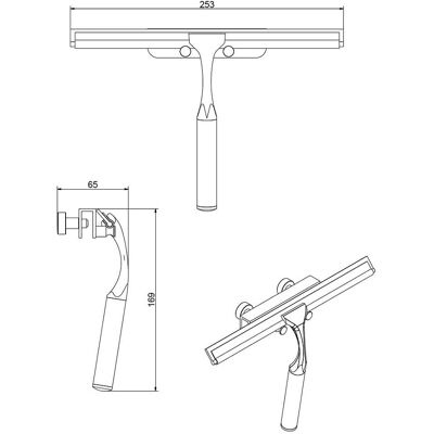 Giese Vipa Messing Glaswandhaken - Chrom-Finish - Mit Glasabzieher Giese Vipa Messing Glaswandhaken - Chrom-Finish - Mit Glasabzieher
