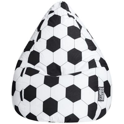 SITTING POINT Fussball XL Sitzsack Schwarz Weiß - BeanBag Sitzsack SITTING POINT Fussball XL Sitzsack Schwarz Weiß - BeanBag Sitzsack
