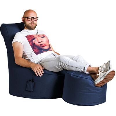 HEIMTEX DotCom SCUBA - Ergonomischer blauer Sitzsack für Kinder & Erwachsene HEIMTEX DotCom SCUBA - Ergonomischer blauer Sitzsack für Kinder & Erwachsene