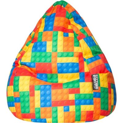Magma Heimtex Bricks Cat XL Sacco a sedere colorato - Pouf Magma Heimtex Bricks Cat XL Sacco a sedere colorato - Pouf