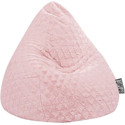 SITTING POINT Fluffy Hearts XL Rosé Lounge Sack - Sitzsack SITTING POINT Fluffy Hearts XL Rosé Lounge Sack - Sitzsack