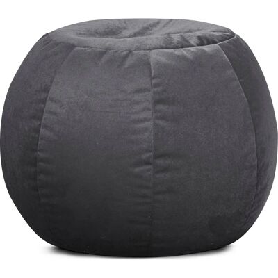 HEIMTEX MARLA Pouf en velours gris - Publicité HEIMTEX MARLA Pouf en velours gris - Publicité
