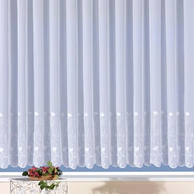Weckbrodt Turin Gardine - Stickerei Voile, Weiß, 300x143cm Weckbrodt Turin Gardine - Stickerei Voile, Weiß, 300x143cm