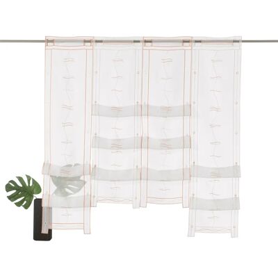 Weckbrodt Selina Orange Voile Gardine - Transparent, 122x120cm Weckbrodt Selina Orange Voile Gardine - Transparent, 122x120cm