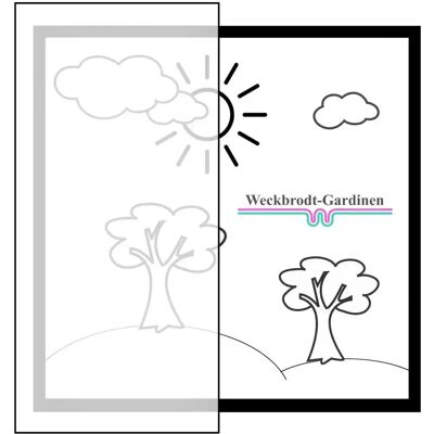 Weckbrodt Brüssel Weiße Blumen Voile Gardine - Gardine Weckbrodt Brüssel Weiße Blumen Voile Gardine - Gardine