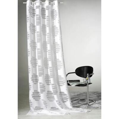 WECKBRODT Valea Weiß Halbtransparenter Vorhang - Gardine WECKBRODT Valea Weiß Halbtransparenter Vorhang - Gardine