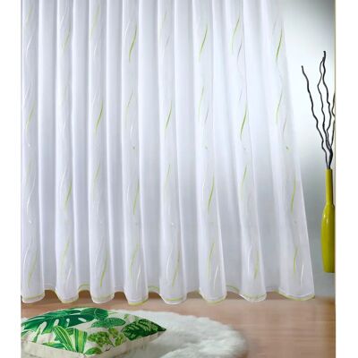 Weckbrodt Vivien Gardine - Halbtransparent, Hochwertige Stickerei, Pflegeleicht Weckbrodt Vivien Gardine - Halbtransparent, Hochwertige Stickerei, Pflegeleicht