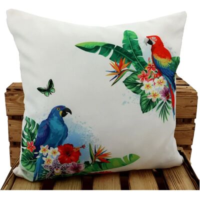 Weckbrodt Papagei Outdoor-Kissen - Dekor, Wasserabweisend, 45x45cm Weckbrodt Papagei Outdoor-Kissen - Dekor, Wasserabweisend, 45x45cm