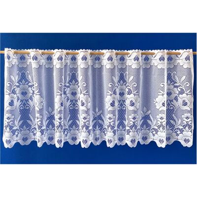 Weckbrodt Marburg Weiße Jacquard Gardine - Fensterdekoration Weckbrodt Marburg Weiße Jacquard Gardine - Fensterdekoration