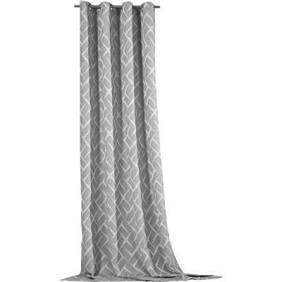 Weckbrodt Jasper Grauer Strukturierter Jacquard Vorhang - Vorhang Weckbrodt Jasper Grauer Strukturierter Jacquard Vorhang - Vorhang