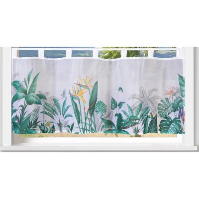 Weckbrodt Strelitzie Gardinen - transparent, bunt, 45cm Weckbrodt Strelitzie Gardinen - transparent, bunt, 45cm