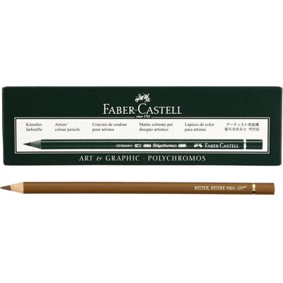 Faber Castell Polychromos Brown - Colouring pencils - 6 Units Faber Castell Polychromos Brown - Colouring pencils - 6 Units