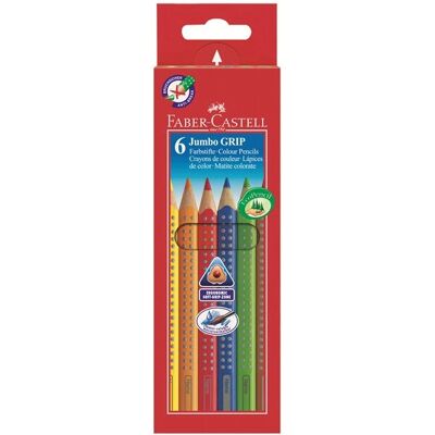 Faber-Castell Jumbo Grip 6 Farbstifte - Buntstifte Faber-Castell Jumbo Grip 6 Farbstifte - Buntstifte