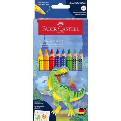 Matite colorate Faber-Castell - Set Jumbo Grip, 10 pezzi Matite colorate Faber-Castell - Set Jumbo Grip, 10 pezzi