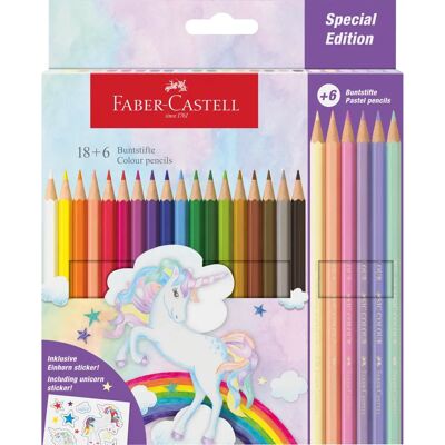 Faber Castell Einhorn Hexagonale Buntstifte - Buntstifte Faber Castell Einhorn Hexagonale Buntstifte - Buntstifte