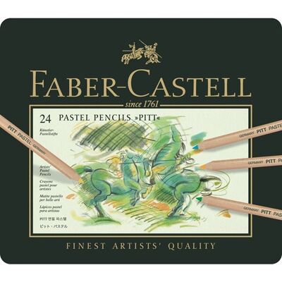 Faber-Castell Confezione da 24 Pastelli Pitt - Colori Misti Faber-Castell Confezione da 24 Pastelli Pitt - Colori Misti